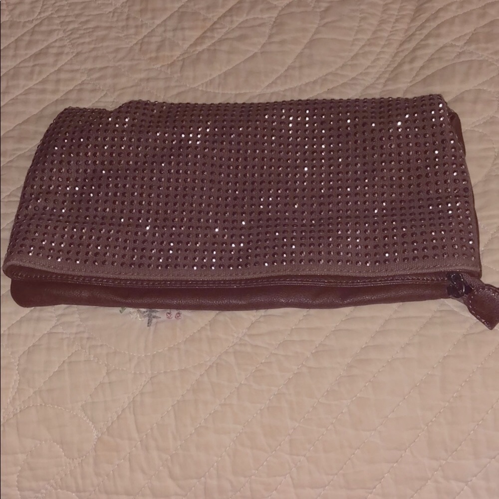 BCBG Generation brown clutch